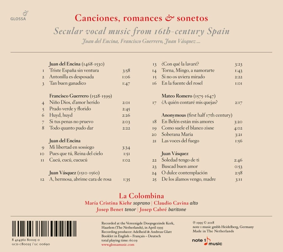 Canciones, romances & sonetos - Secular music from 16th-century Spain - slide-1
