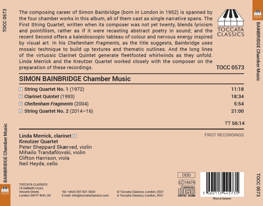 Bainbridge: Chamber Music - slide-1