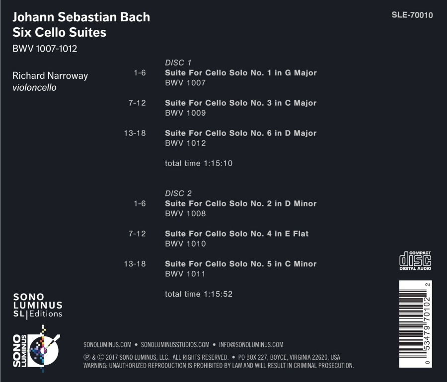 Bach: Six Cello Suites - slide-1