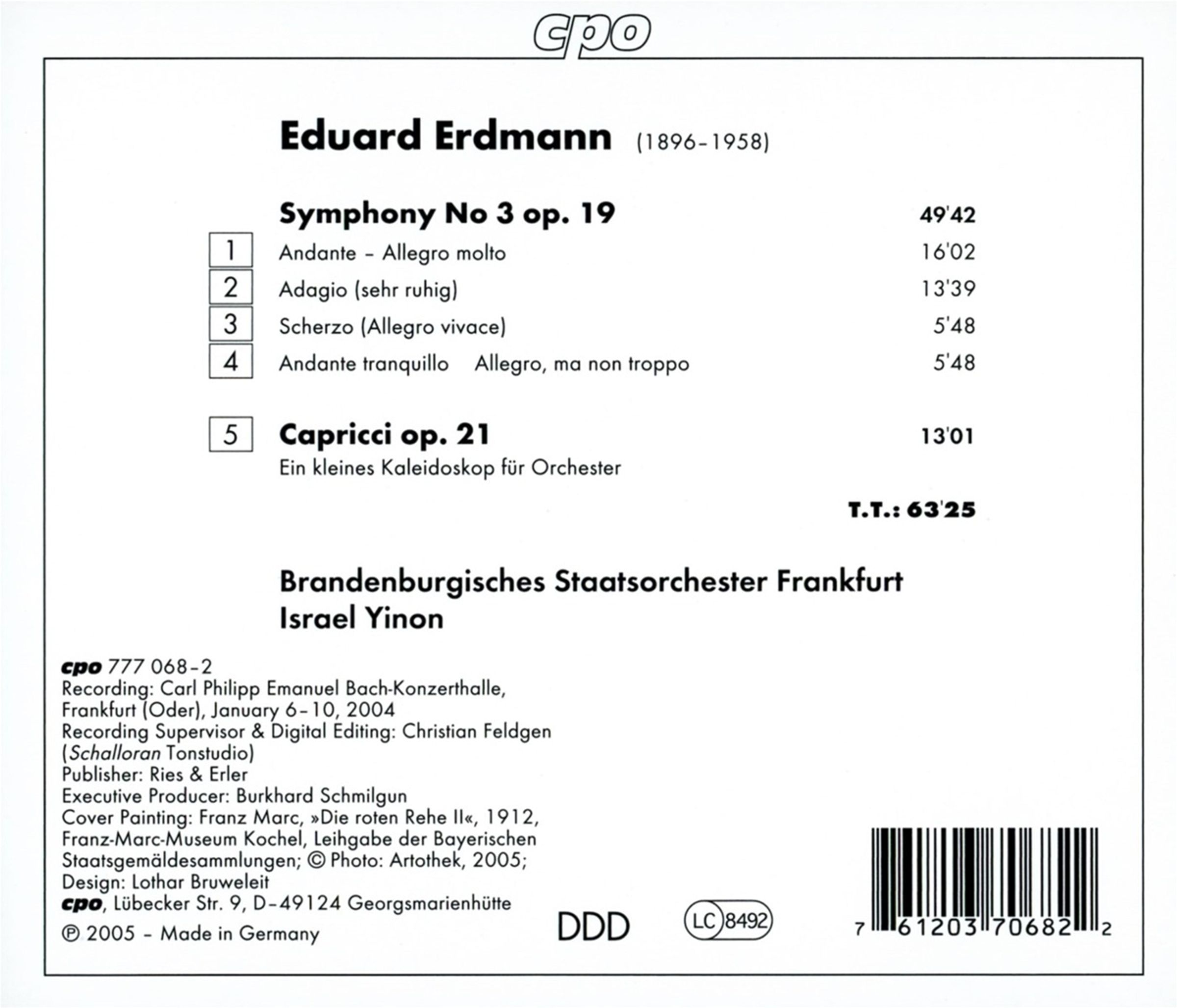 ERDMANN: Symphony no. 3 - slide-1