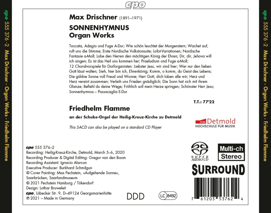 Drischner: Sonnenhymnus - Selected Organ Works - slide-1