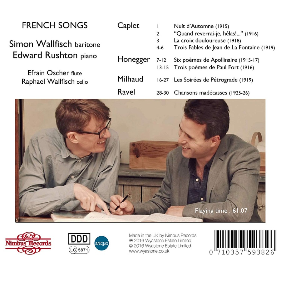 French Songs - Caplet; Honegger; Milhaud; Ravel - slide-1