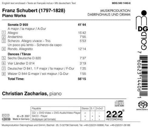 Schubert: Piano Works, Sonata D959, Dances D820 - slide-1