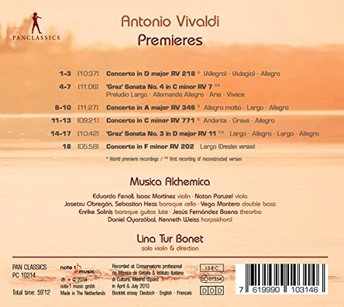 Vivaldi: Premieres – Violin Concertos & Sonatas - slide-1