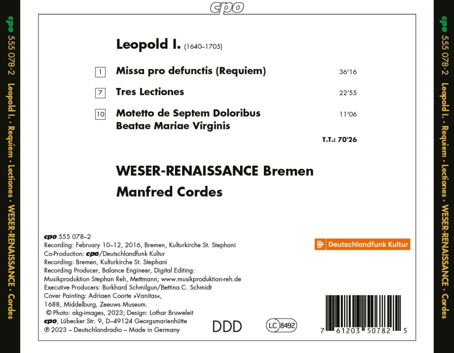 Leopold I: Requiem; Lectiones - slide-1