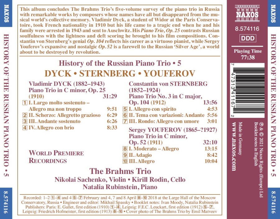 History of the Russian Piano Trio, Vol. 5 - slide-1