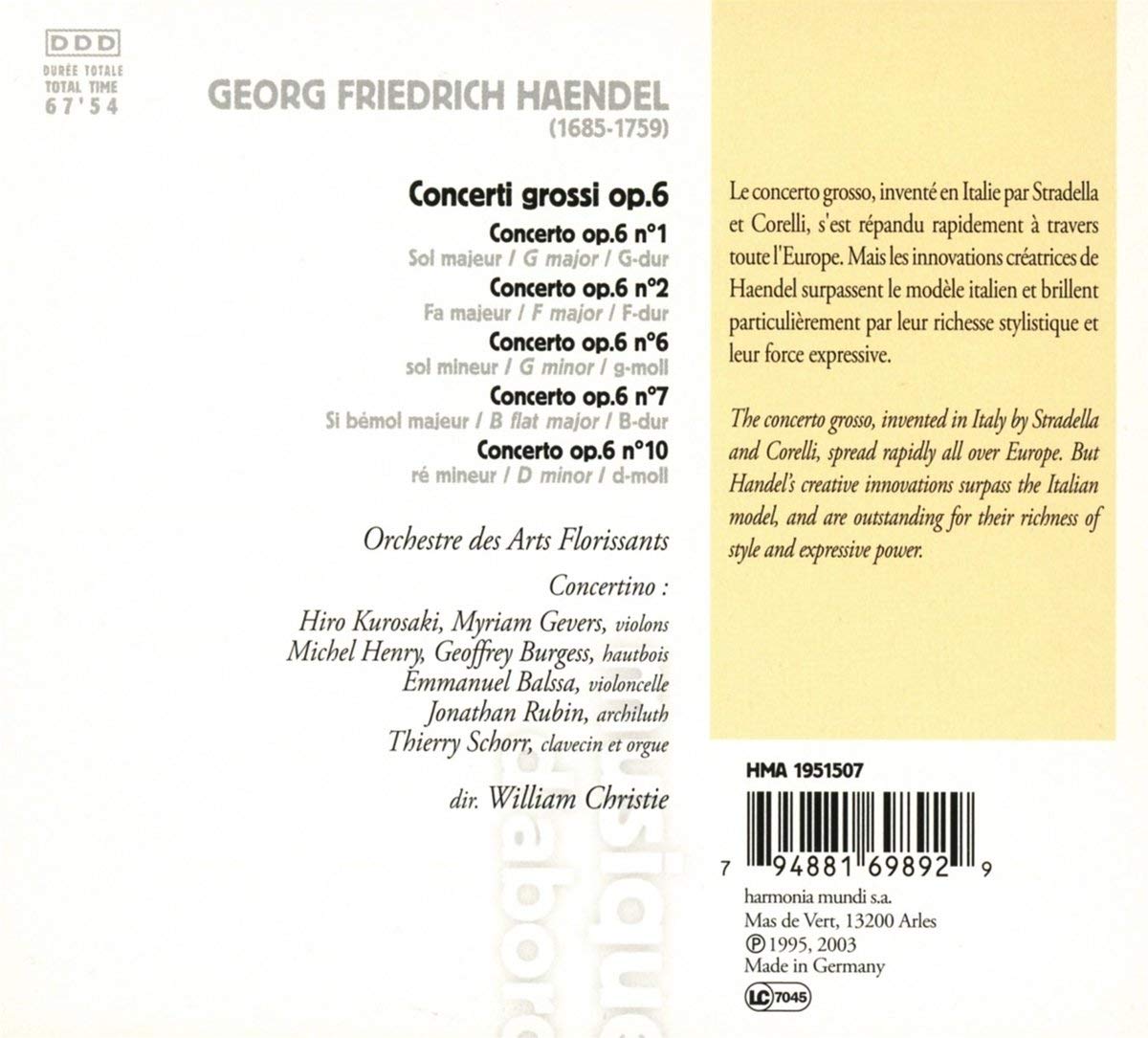 Handel: Concerti grossi op. 6 - slide-1