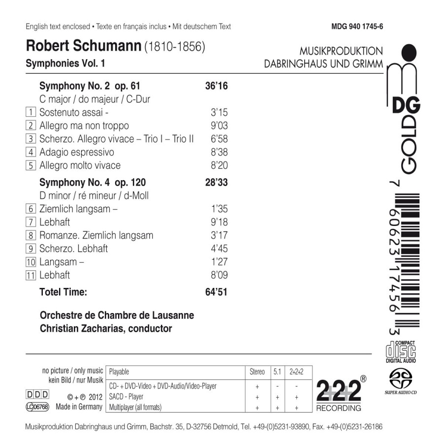 Schumann: Symphony No. 2 & Symphony No. 4 - slide-1