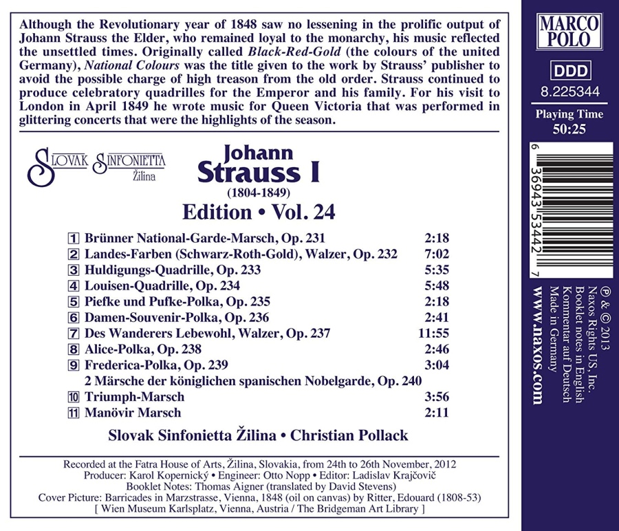 Strauss Johann Edition Vol. 24 - slide-1