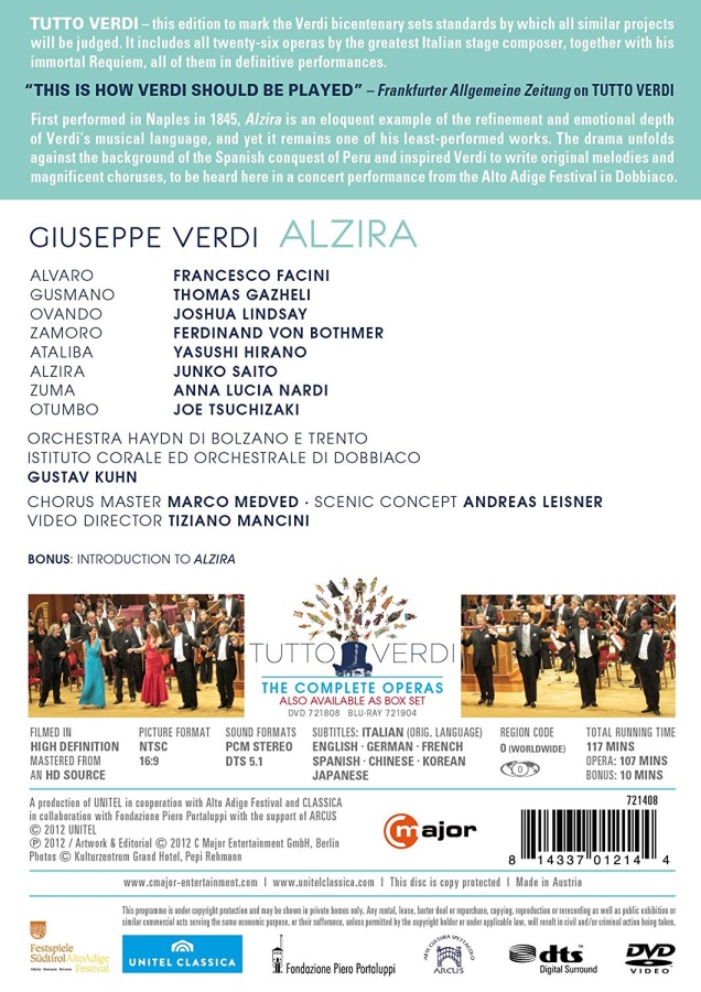 Verdi: Alzira / Tutto Verdi - slide-1