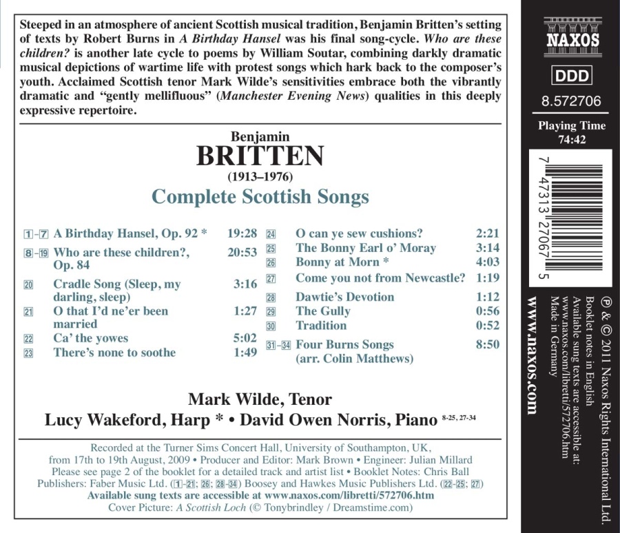 Britten: Complete Scottish Songs - slide-1