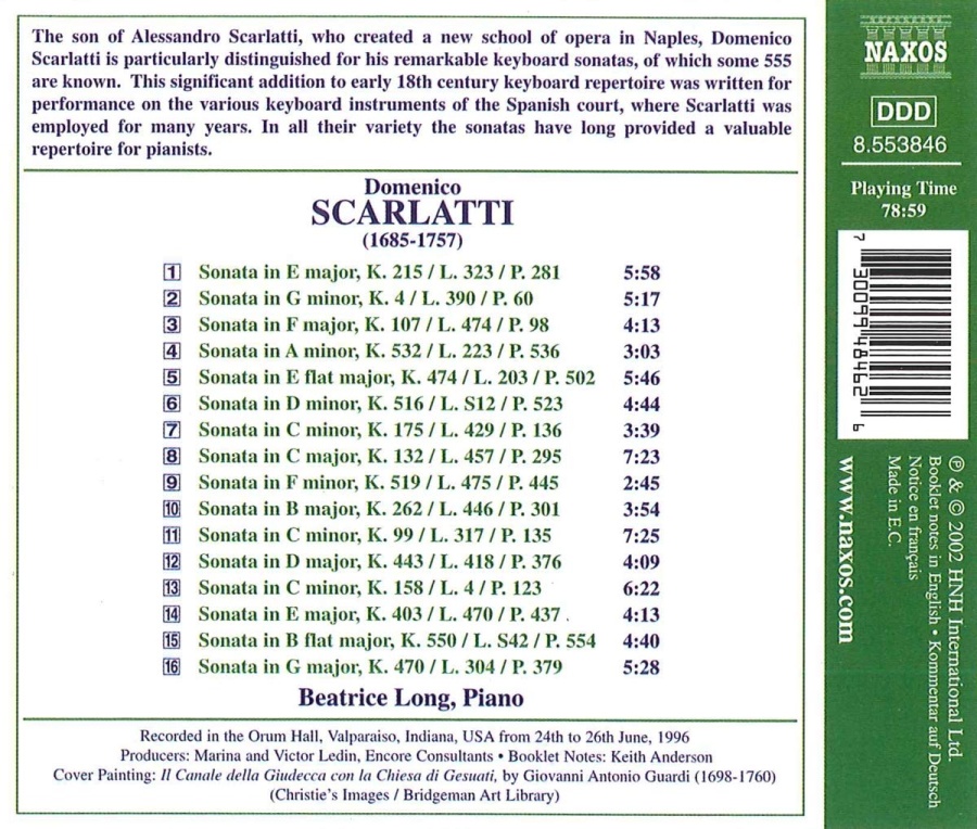 SCARLATTI: Complete Keyboard Sonatas, Vol. 4 - slide-1