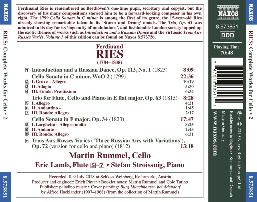 Ries: Complete Works for Cello Vol. 2 - slide-1