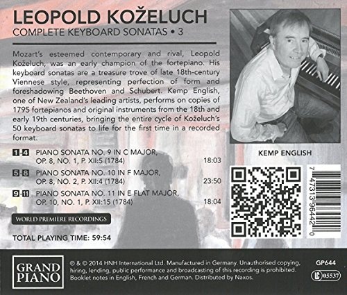 Koželuch: Complete Keyboard Sonatas Vol. 3 - slide-1