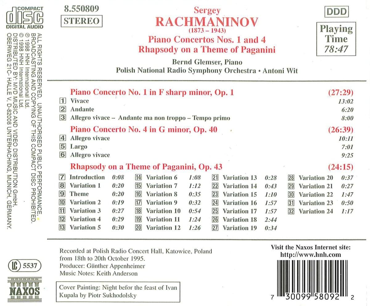 RACHMANINOV: Piano Concertos vol. 1 - slide-1