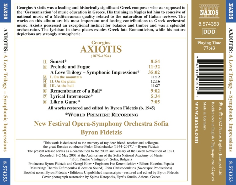 Axiotis: A Love Trilogy – Symphonic Impressions - slide-1