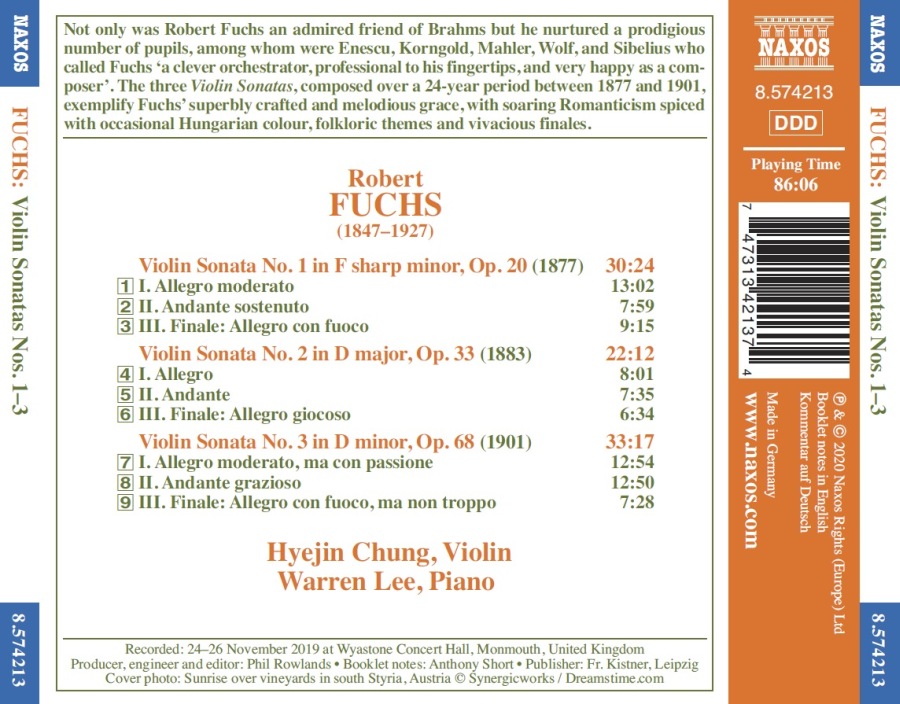 Fuchs: Violin Sonatas Nos. 1 - 3 - slide-1