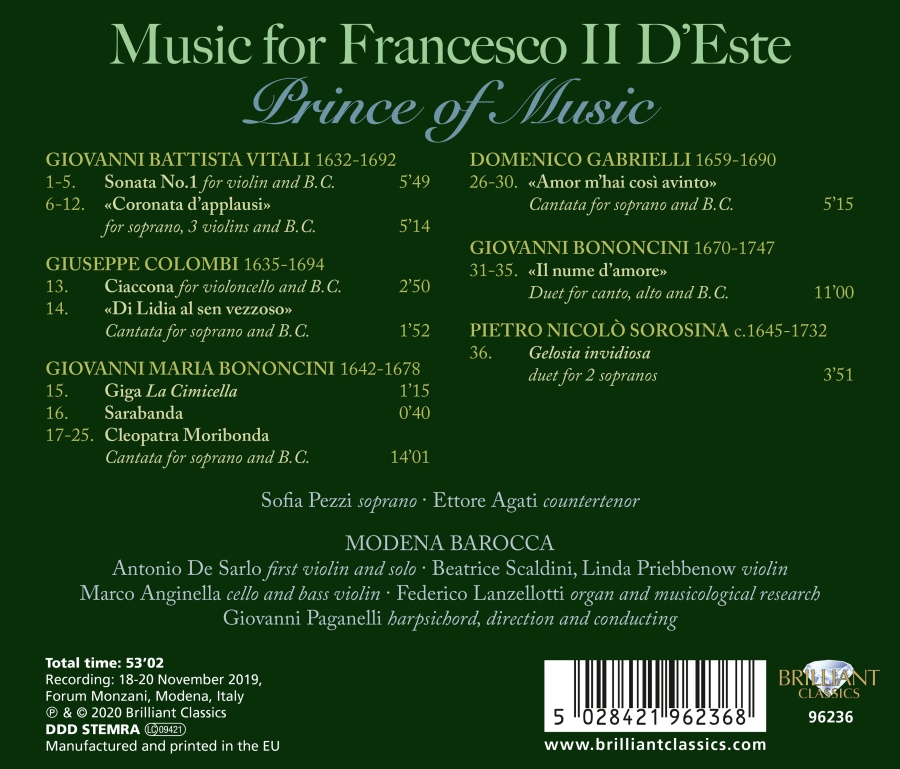 Music for Francesco II D'Este Prince of Music - slide-1