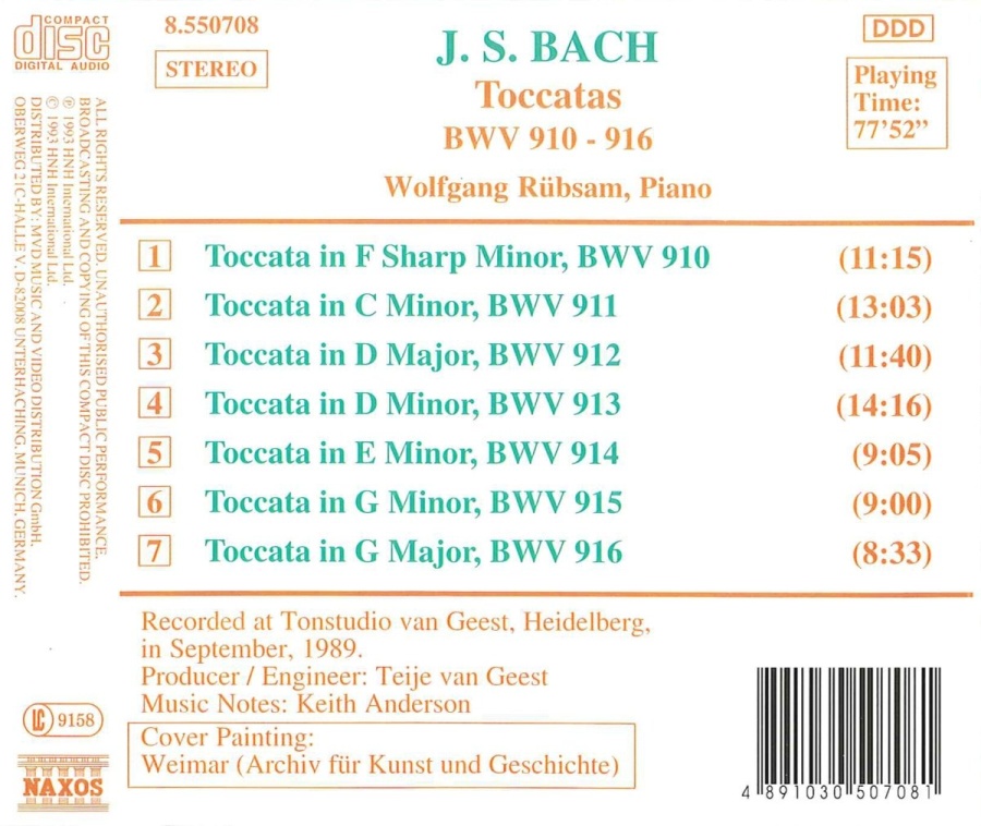 Bach: Toccatas, BWV 910-916 - slide-1