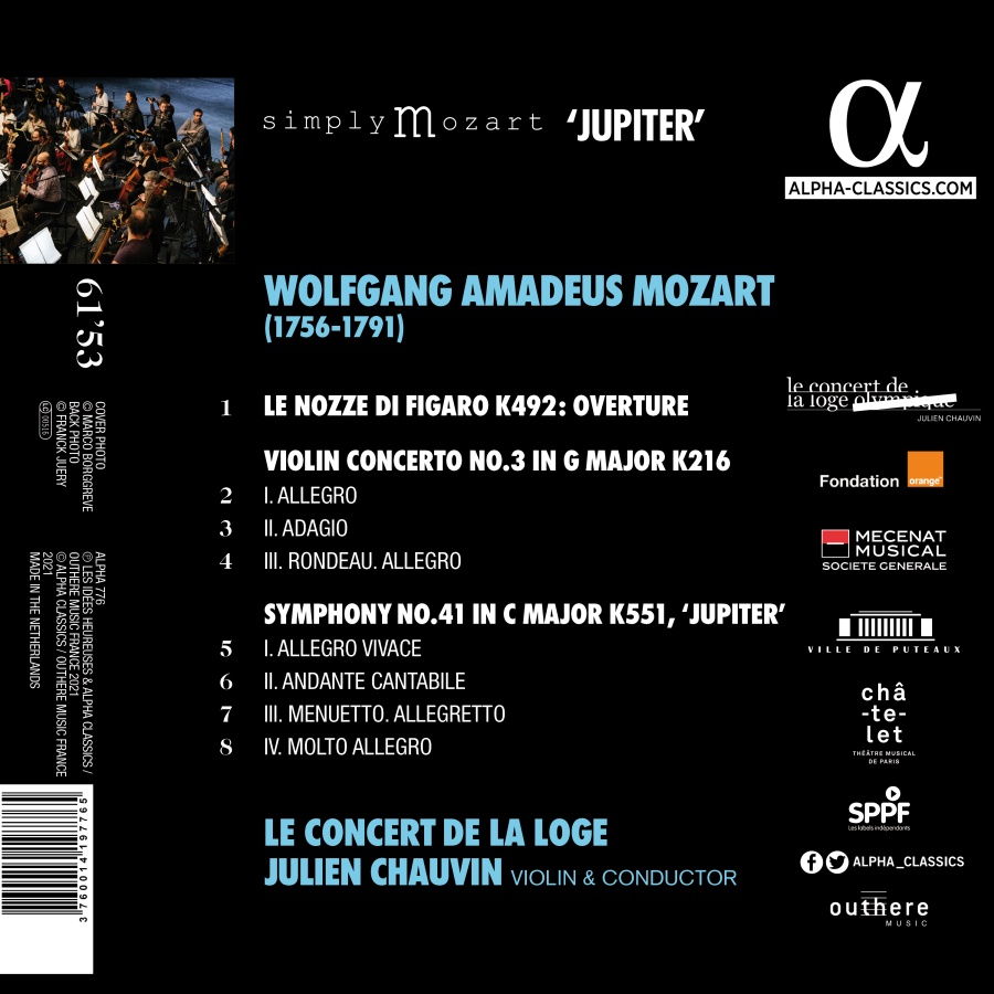 Mozart: Violin Concerto No. 3, Symphony 'Jupiter', Le nozze di Figaro Overture - slide-1