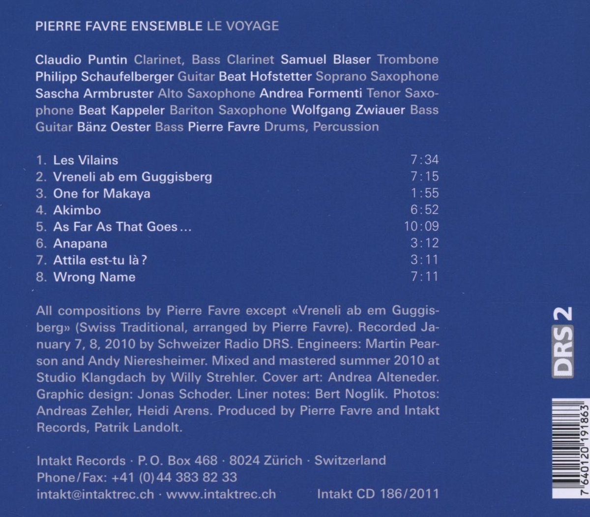 Pierre Favre Ensemble: Le Voyage - slide-1