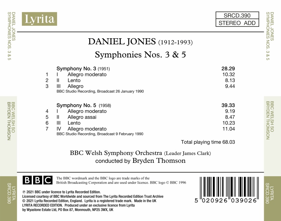 Jones: Symphonies Nos. 3 & 5 - slide-1
