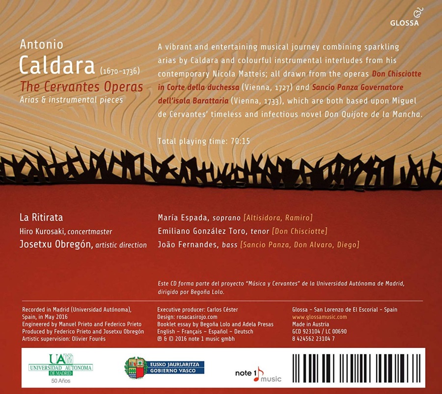 Caldara: The Cervantes Operas - Arias & instrumental pieces - slide-1