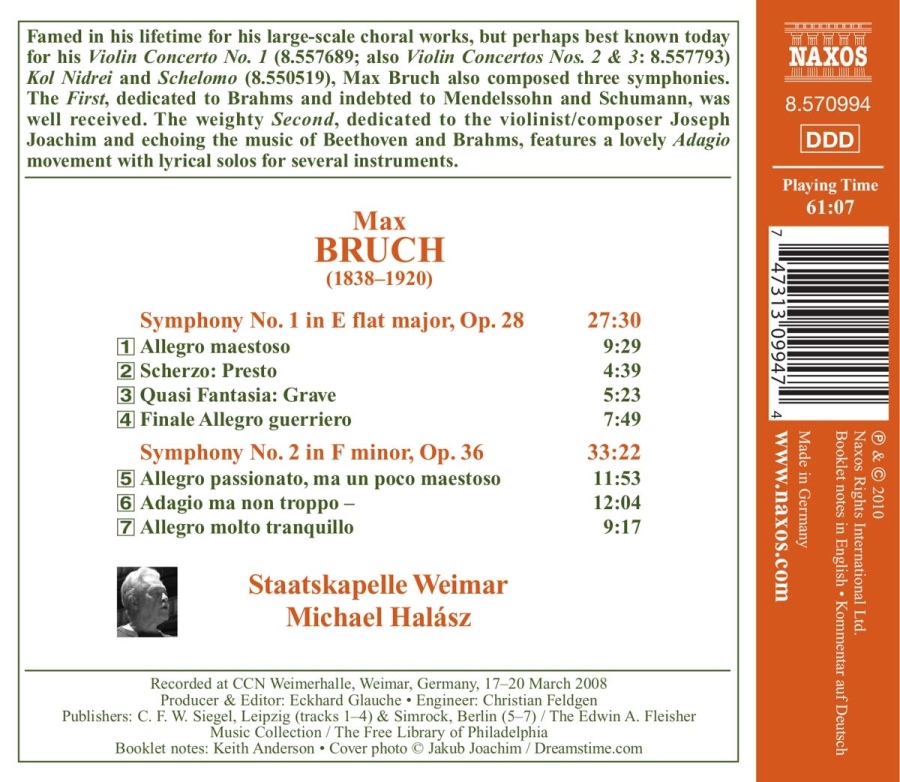 Bruch: Symphonies Nos. 1 and 2 - slide-1