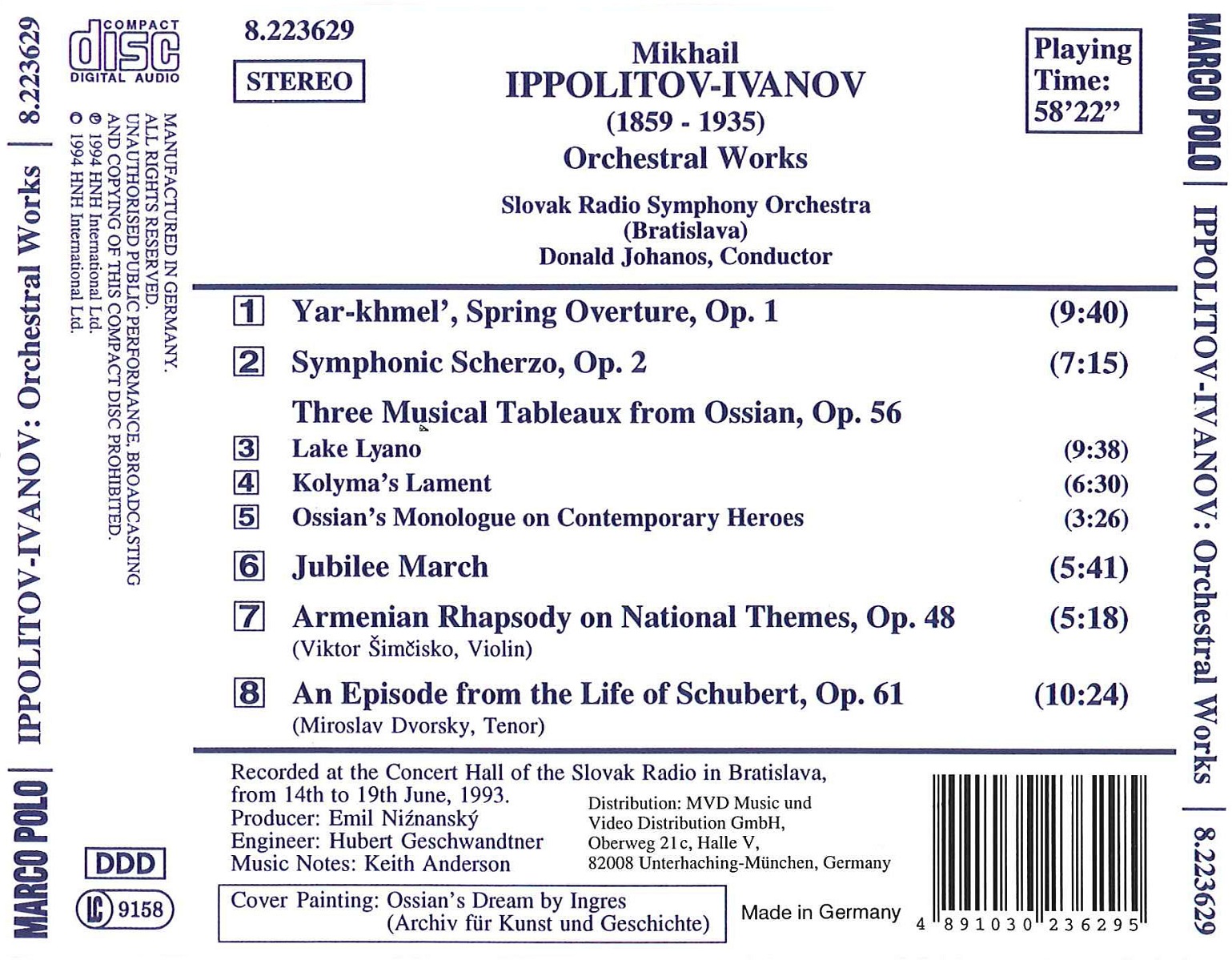 IPPOLITOV-IVANOV: Spring Overture, Three Musical Tableaux - slide-1