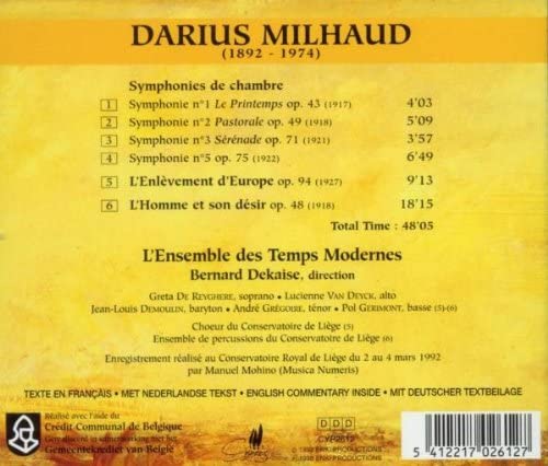 Milhaud: Chamber symphonies - slide-1