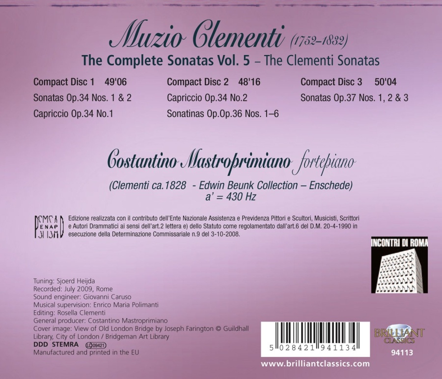 Clementi: Complete Sonatas Vol. V - slide-1