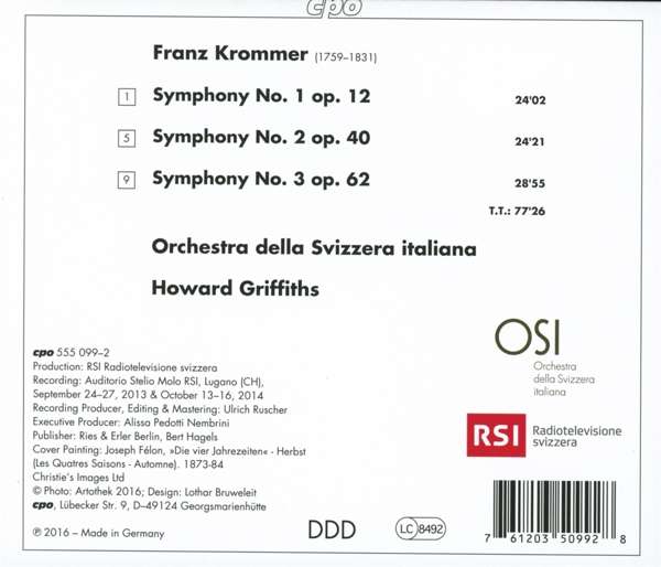 Krommer: Symphonies Nos. 1 - 3 - slide-1