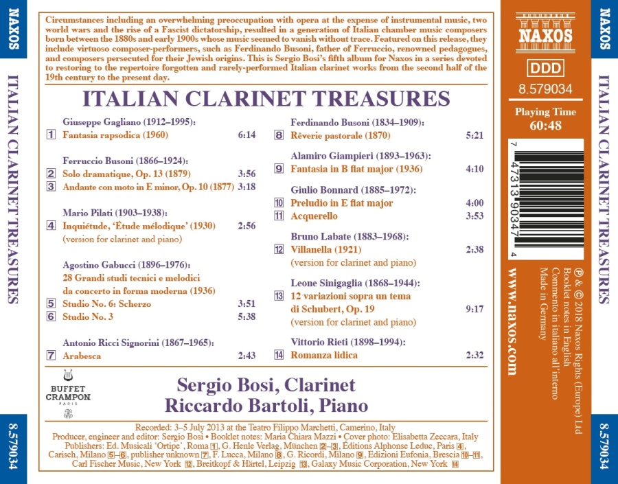 Italian Clarinet Treasures - slide-1