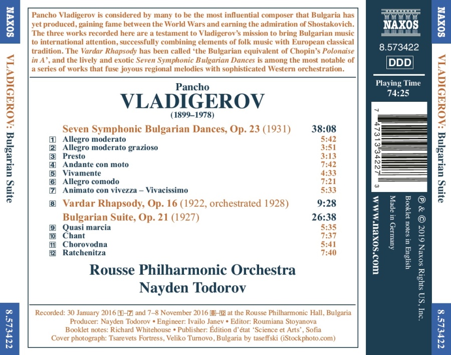 Vladigerov: Bulgarian Suite; Seven Symphonic Bulgarian Dances - slide-1