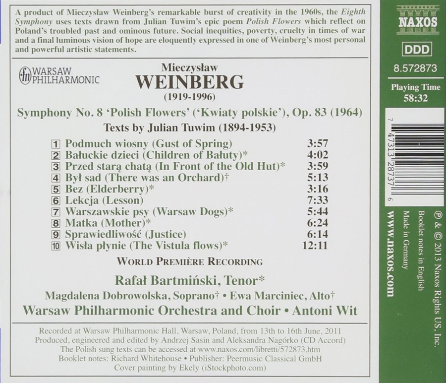 Weinberg: Symphony No. 8 "Polish Flowers", do tekstu "Kwiatów Polskich" Tuwima - slide-1