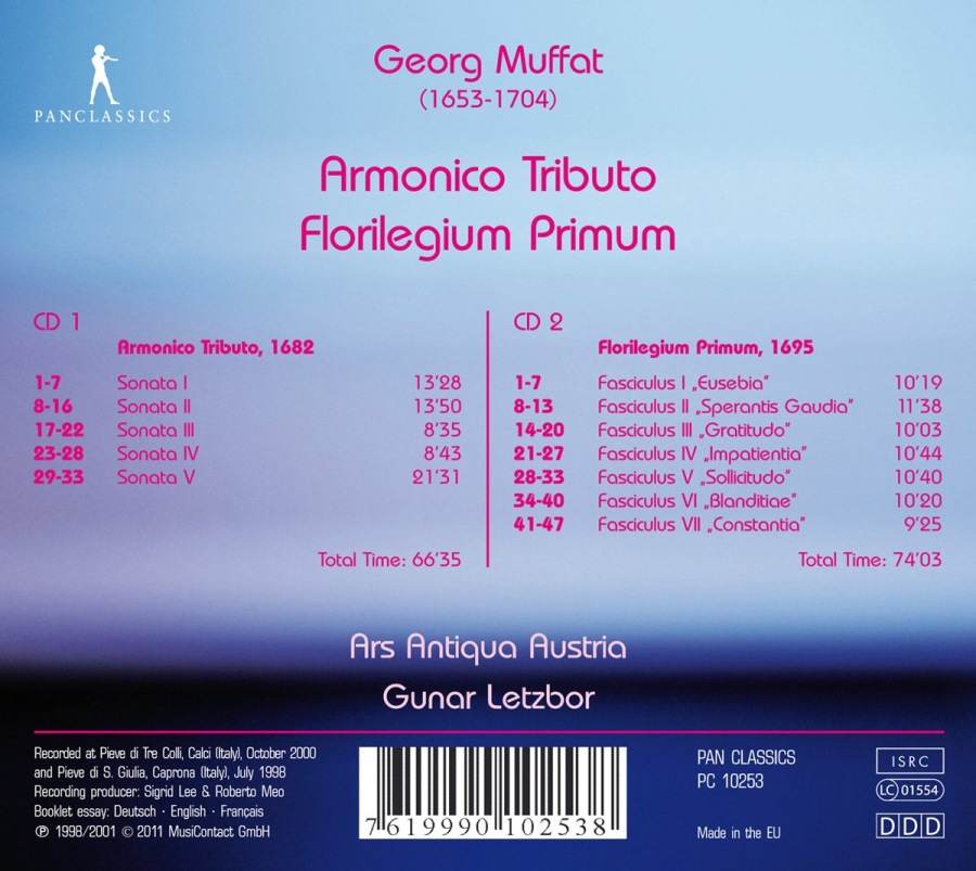Muffat: Armonico Tributo, Florilegium Primum - slide-1