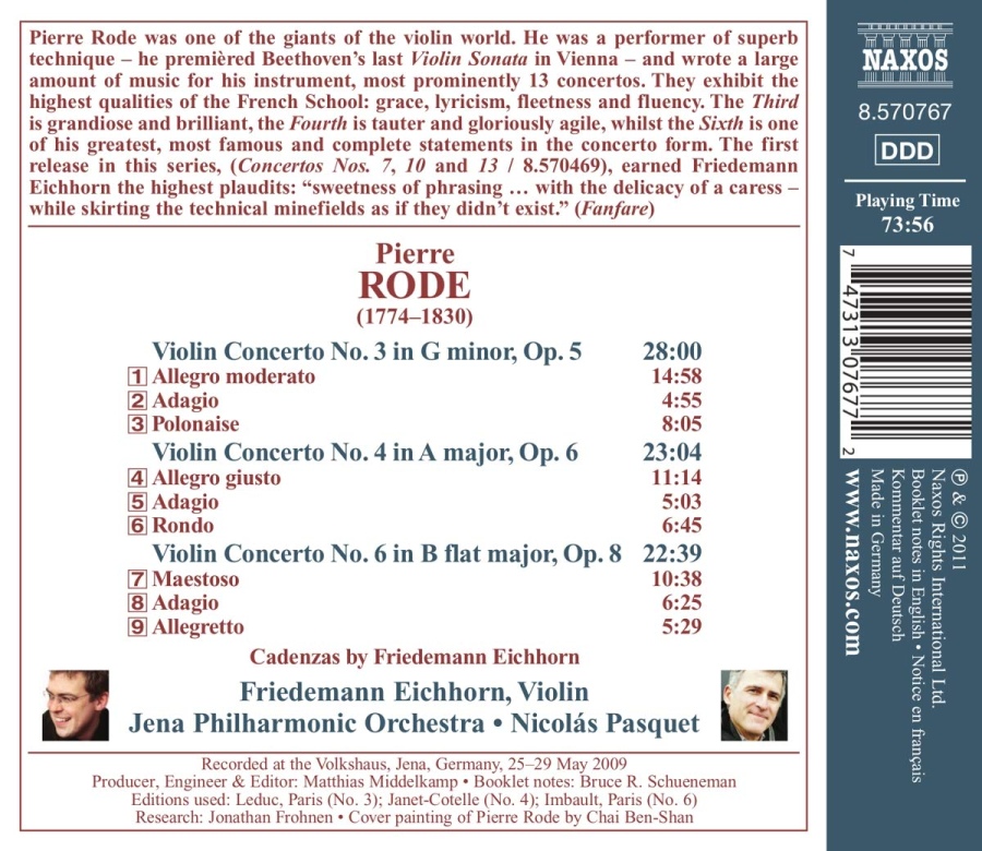 Rode: Violin Concertos Nos. 3, 4, 6 - slide-1