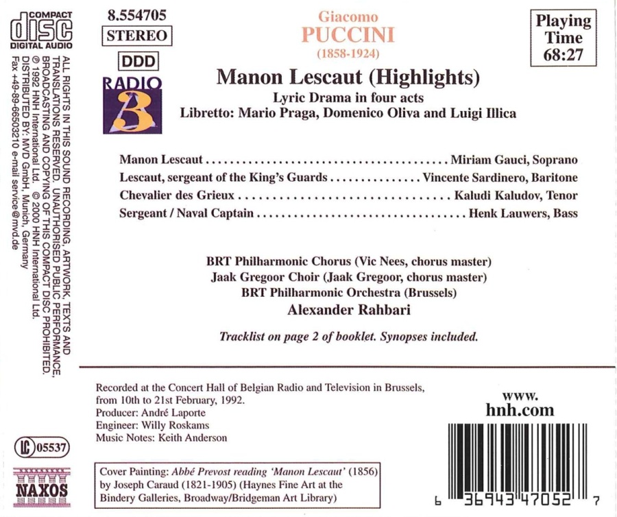 PUCCINI: Manon Lescaut (Highlights) - slide-1