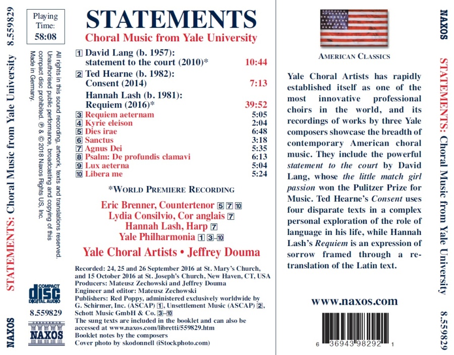 Statements - Choral Music from Yale University - slide-1