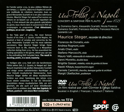 Una Follia di Napoli - Concerti & sinfonie per flauto, anno 1725: Sarro, Scarlatti, Fiorenza, Barbella, Mancini, Leo - slide-1