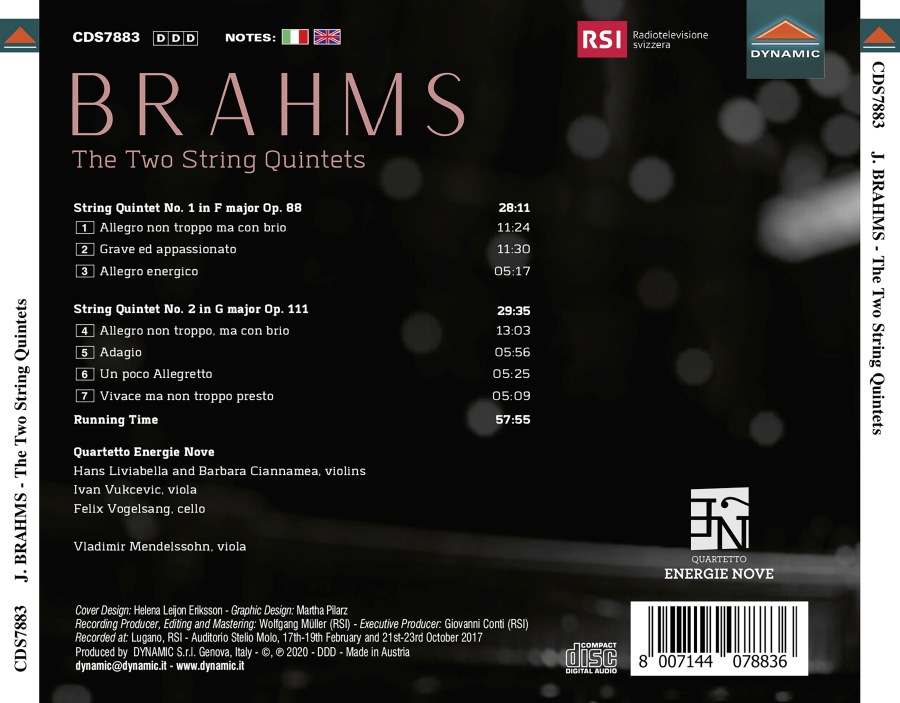 Brahms: The Two String Quintets - slide-1
