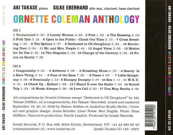 Takase/Eberhard: Ornette Coleman Anthology - slide-1