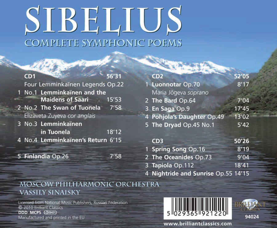 Sibelius: Complete Symphonic Poems - slide-1
