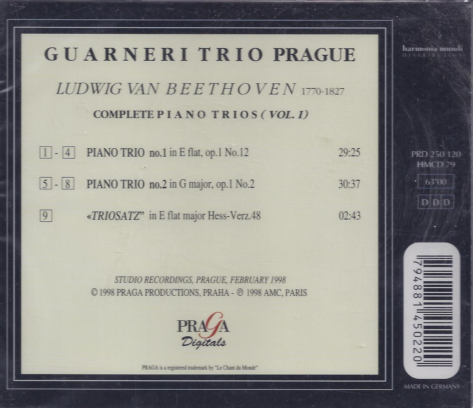 Beethoven: Complete Piano Trios vol. 1 - slide-1