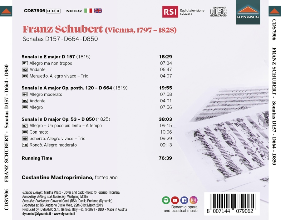 Schubert: Piano Sonatas D157 – D664 – D850 - slide-1