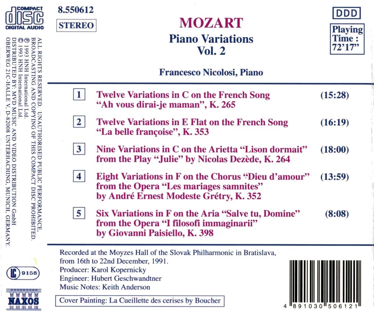 MOZART: Piano Variations vol. 2 - slide-1