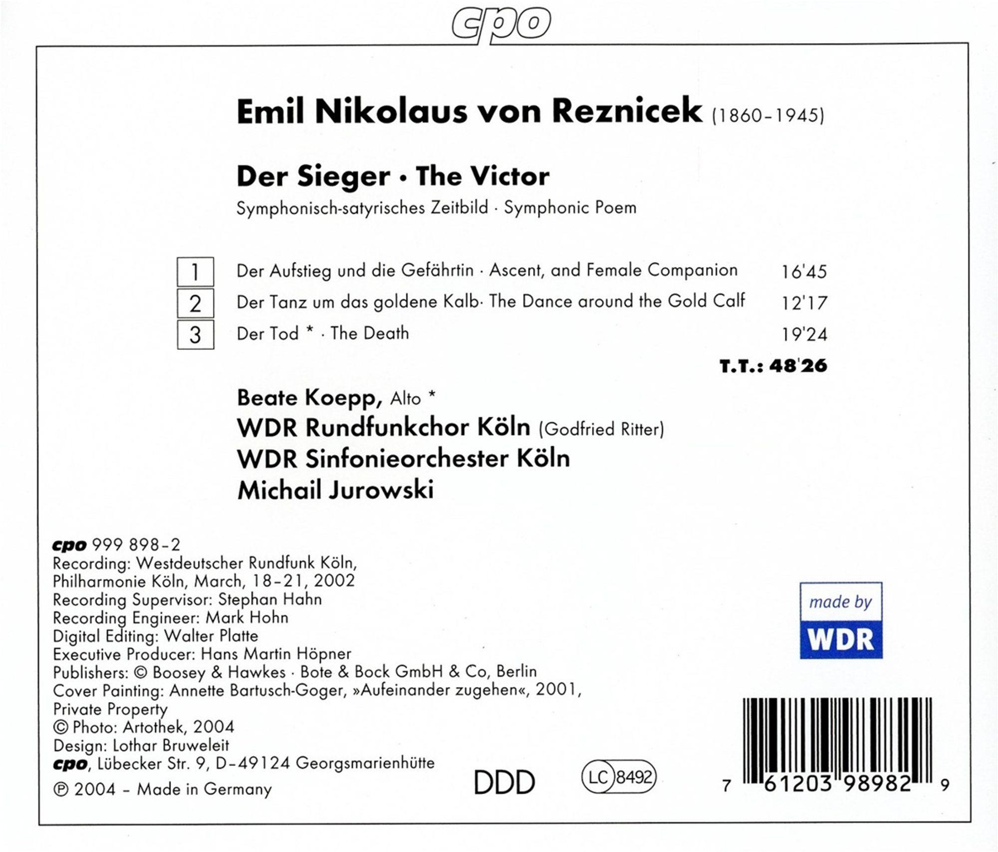 REZNICEK: Der Sieger, Symphonic Poem - slide-1