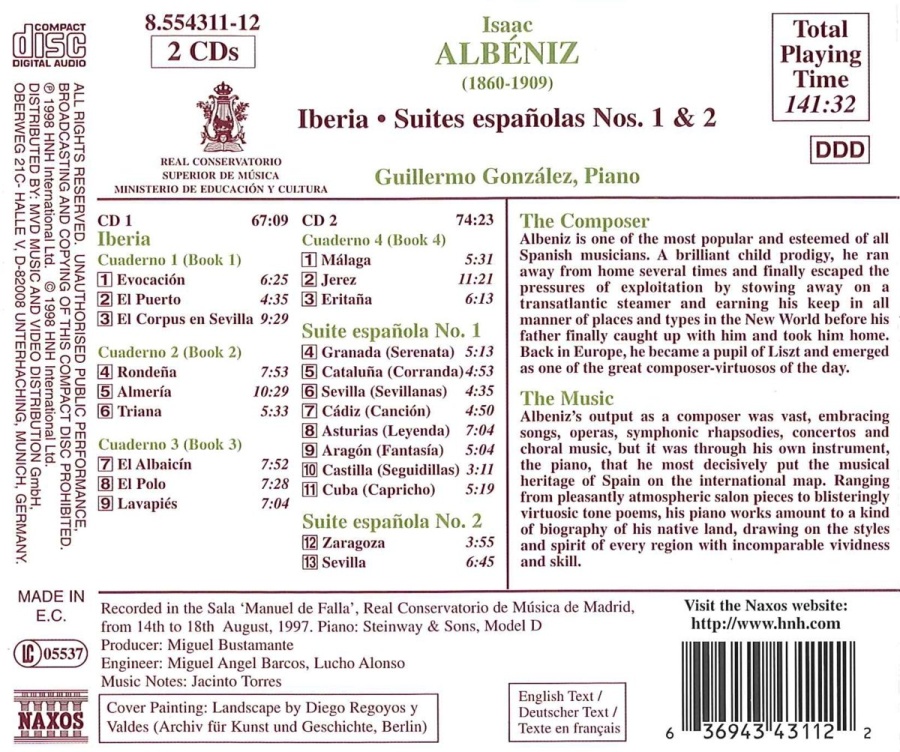 ALBENIZ: Piano Music, Vol. 1 - slide-1
