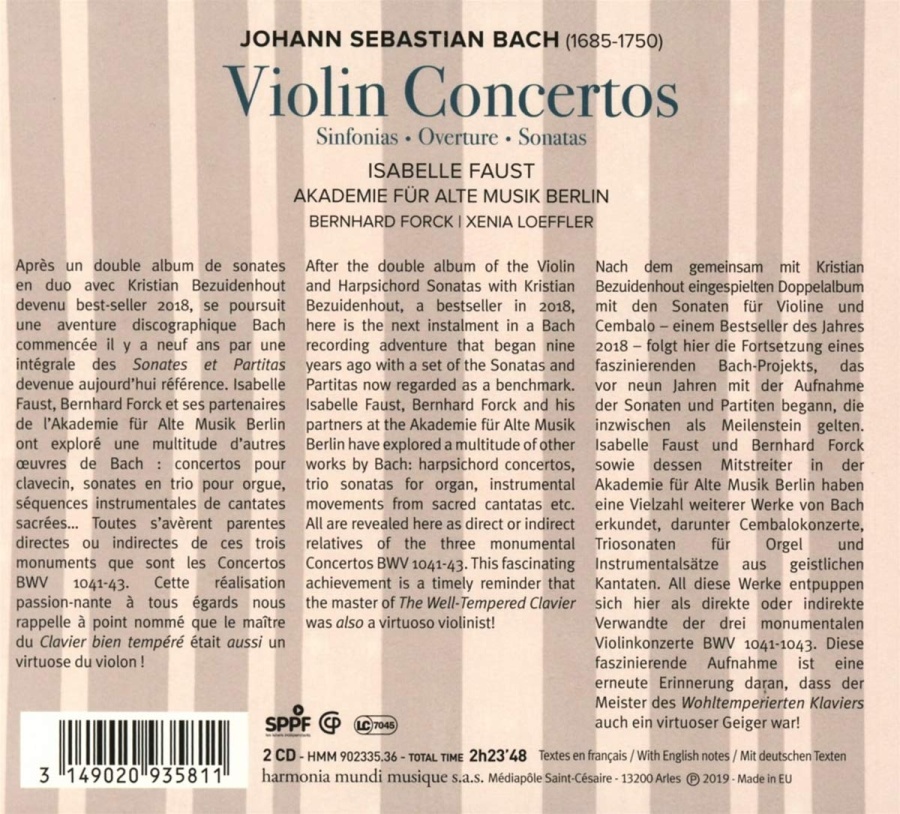  Bach: Violin Concertos, Sinfonias, Overture and Sonatas - slide-1