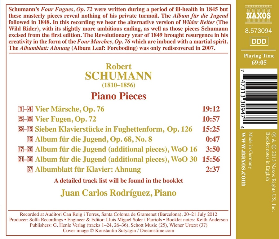 Schumann: 4 Marches, 4 Fugues, 7 Piano Pieces in Fughetta Form - slide-1